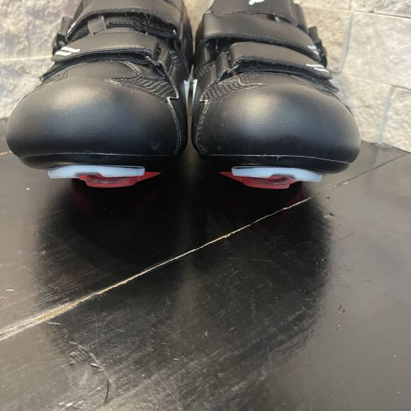 Peloton Cycling Shoes US 9-9.5 EU-40 Black Red PL-SH-B-40 Cleats Biking Shoes - Picture 4 of 13